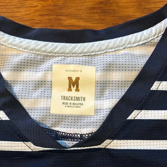 Tracksmith Navy and White Striped Top - Picture 2 of 5
